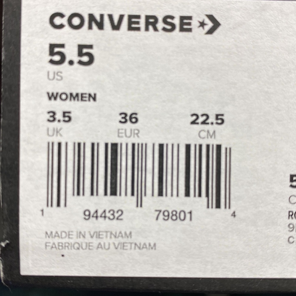 PLATFORM CONVERSE CTAS LIFT OX BRAND NEW - Picture 8 of 8
